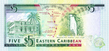 East Caribbean States / P-26v / 5 Dollars / ND (1993)