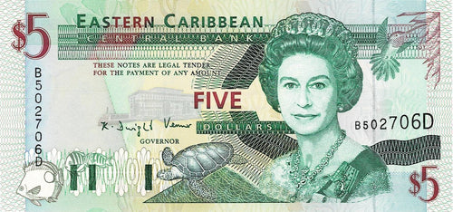East Caribbean States P-31d 1 Dollar ND (1994)