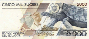 Ecuador / P-128c / 5'000 Sucres / 12.07.1999