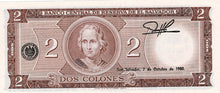 El Salvador / P-116b  / 2 Colones / 15.10.1974