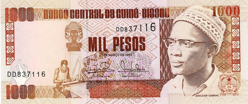Guinea Bissau P-13b 1000 Pesos 01.03.1993
