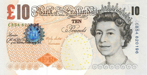 Great Britain P-389b 10 Pounds 2000
