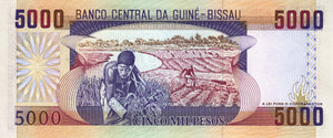 Guinea-Bissau / P-14a / 5'000 Pesos / 01.03.1990