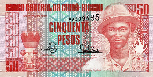 Guinea-Bissau P-10 50 Pesos 01.03.1990