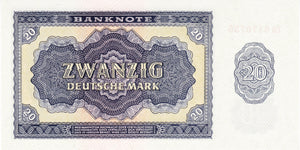 Germany Democratic Republic / P-19a / 20 Deutsche Mark / 1955