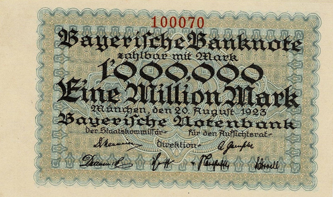 Germany P-S931 1 Mio Mark 20.08.1923