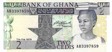 Ghana P-18a 2 Cedis 07.02,1979