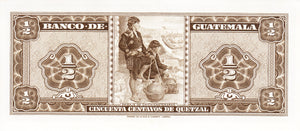 Guatemala / P-051e / 1/2 Quetzal / 03.01.1968