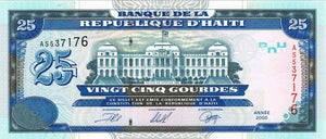 Haiti P-266a 25 Gourdes 2000