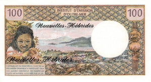 New Hebrides / P-18d / 100 Francs / ND (1977)