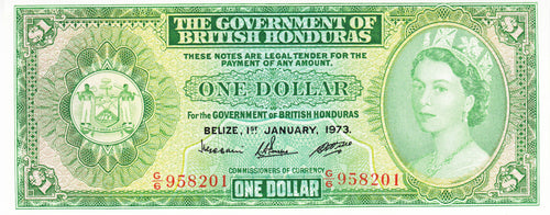 British Honduras / P-28c / 1 Dollar / 01.01.1973