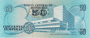 Honduras / P-66c / 50 Lempiras / 01.03.1990