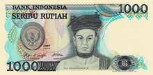 Indonesia P-124a 1000 Rupiah 1987