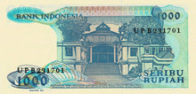 Indonesia / P-124a / 1000 Rupiah / 1987