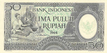 Indonesia P-96 50 Rupiah 1964