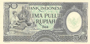 Indonesia P-96 50 Rupiah 1964
