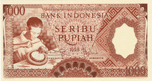 Indonesia P-61 1000 Rupiah 1958