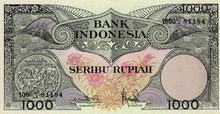 Indonesia P-71b 1000 Rupiah 01.01.1959