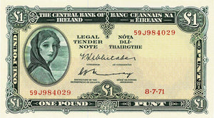 Ireland P-64c 1 Pound 08.07.1971