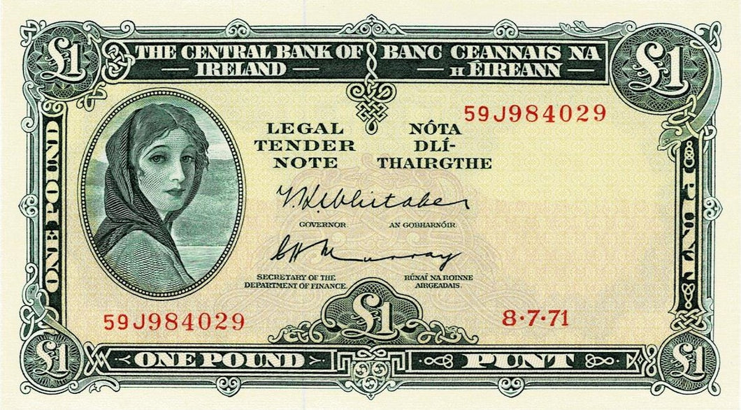 Ireland P-64c 1 Pound 08.07.1971
