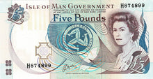 Isle of  Man P-41b 5 Pounds ND