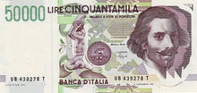 Italy P-116b 50'000 Lire D 1992 27.05.1992