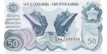 Yugoslavia / P-101a / 50 Dinara / 01.01.1990