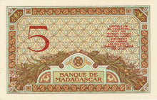 Madagascar / P-035 / 5 Francs / ND (1937)