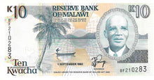 Malawi P-25b  10 Kwacha 01.09.1992