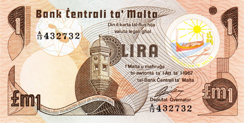 Malta P-34b 1 Lira L 1967 (1979)