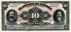 Mexico P-S1073 10 Pesos 01.01.1915