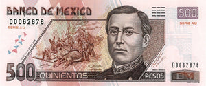 Mexico P-120d 500 Pesos 28.10.2008