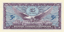 United States / P-M57a / 5 Cents / ND (1965) / MPC