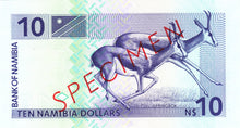 Namibia / P-01s / 10 Namibia Dollars / ND 1993 / SPECIMEN