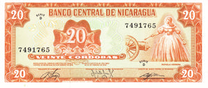 Nicaragua / P-129a / 20 Cordobas / D 1978
