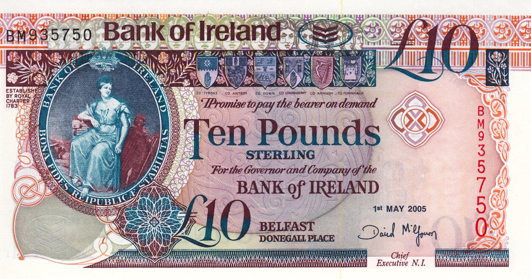 Northern Ireland / P-079Ab / 10 Pounds / 01.05.2005