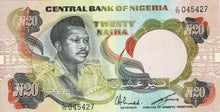 Nigeria P-18e 20 Naira ND (1977-84)