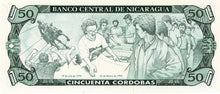 Nicaragua / P-177b / 50 Cordobas / ND (1991) rare