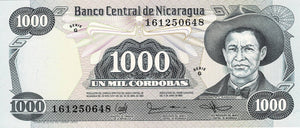 Nicaragua P-145 1000 Cordobas L 1985 (1987)