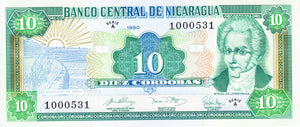 Nicaragua / P-175 / 10 Cordobas / 1990