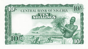 Nigeria / P-03a / 10 Shillings / 15.09.1958