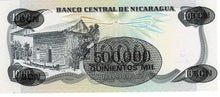 Nicaragua / P-150 / 500'000 Cordobas on 1000 Cordobas D 1987