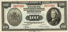 Netherlands Indies P-117a 100 Gulden 02.03.1943