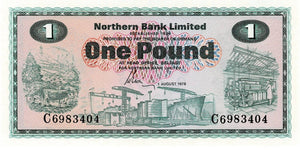 Northern Ireland P-187c 1 Pound 01.08.1978