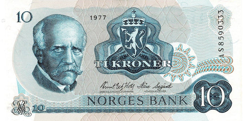 Norway P-36c 10 Kroner 1977