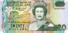 New Zealand P-179a20 Dollars ND (1992)