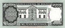 Bolivia / P-167a  / 1000 Pesos Bolivianos / D 25.06.1982