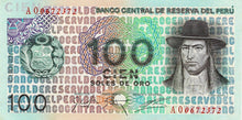 Peru P-114 100 Soles de Oro 22.07.1976
