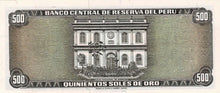 Peru / P-110 / 500 Soles de Oro / 02.10.1975