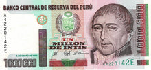 Peru P-148 1'000'000 Intis 05.01.1990